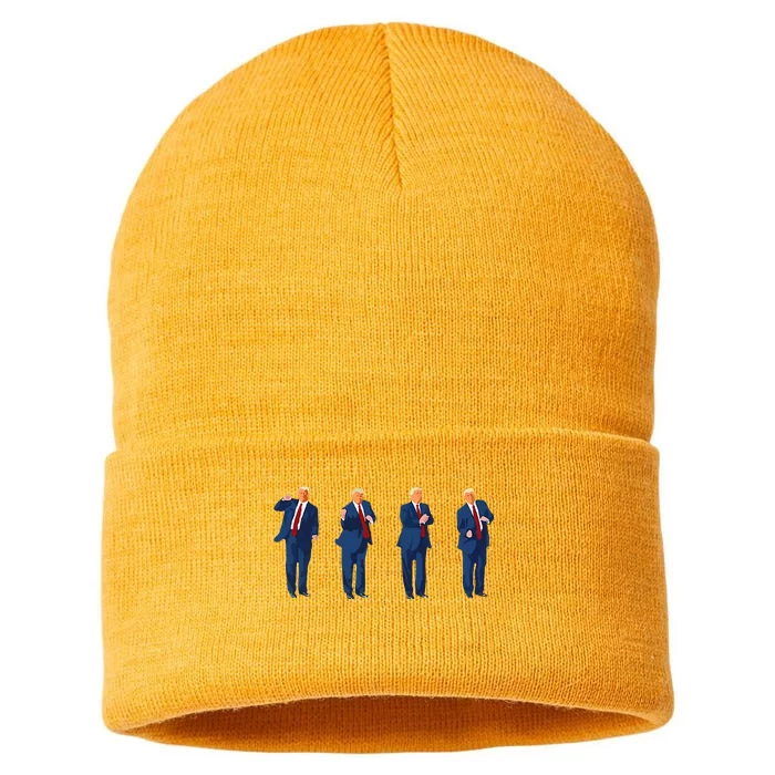 Trump Dance Trump 2024 Sustainable Knit Beanie