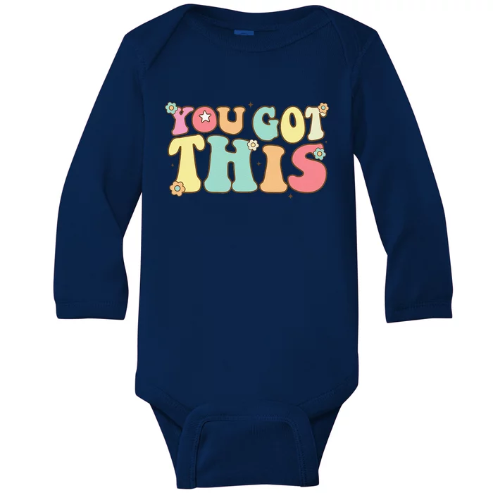 Test Day Teacher Motivational Testing Day Student Baby Long Sleeve Bodysuit