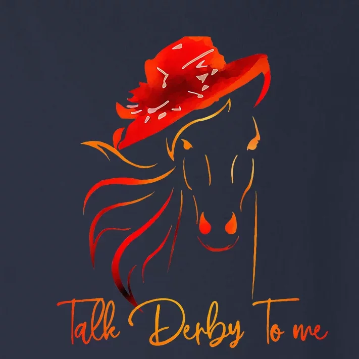 Talk Derby To Me Horse Racing Funny Derby Day Toddler Long Sleeve Shirt