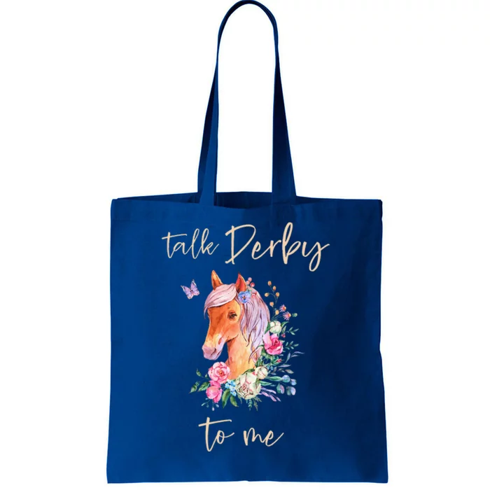 Talk Derby To Me Horse Racing Fan Tote Bag