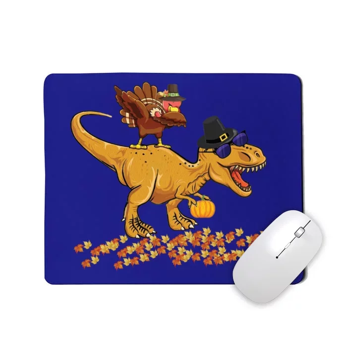 Thanksgiving Dabbing Turkey T Rex Dinosaur Costume Boys Gift Mousepad