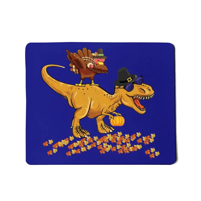 Thanksgiving Dabbing Turkey T Rex Dinosaur Costume Boys Gift Mousepad