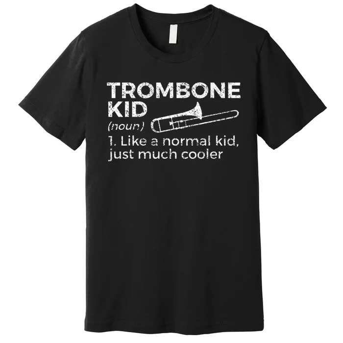 Trombone Definition Trombone Player Premium T-Shirt