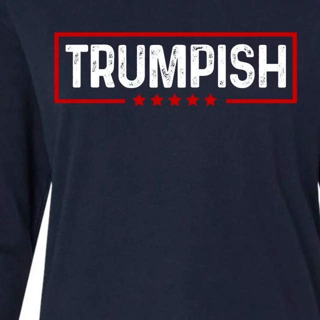 Trumpish Donald Trump 2024 Womens Cotton Relaxed Long Sleeve T-Shirt