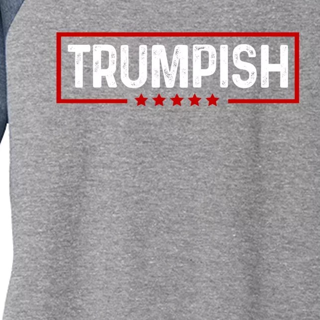 Trumpish Donald Trump 2024 Women's Tri-Blend 3/4-Sleeve Raglan Shirt