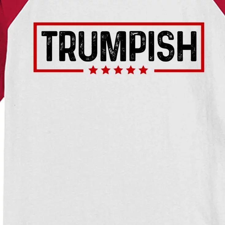 Trumpish Donald Trump 2024 Kids Colorblock Raglan Jersey