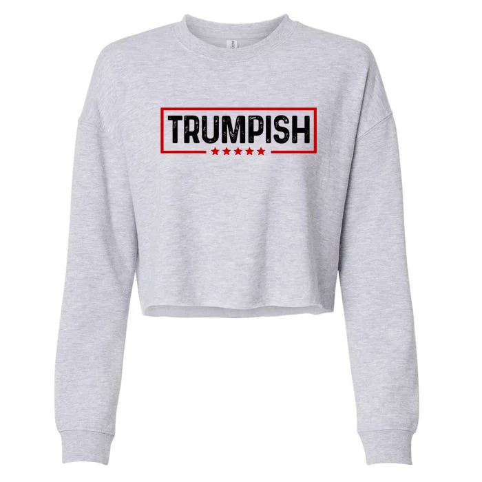 Trumpish Donald Trump 2024 Cropped Pullover Crew