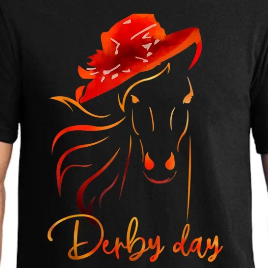 Talk Derby To Me|Big Hat Cool Derby Day | Horse Lover Pajama Set