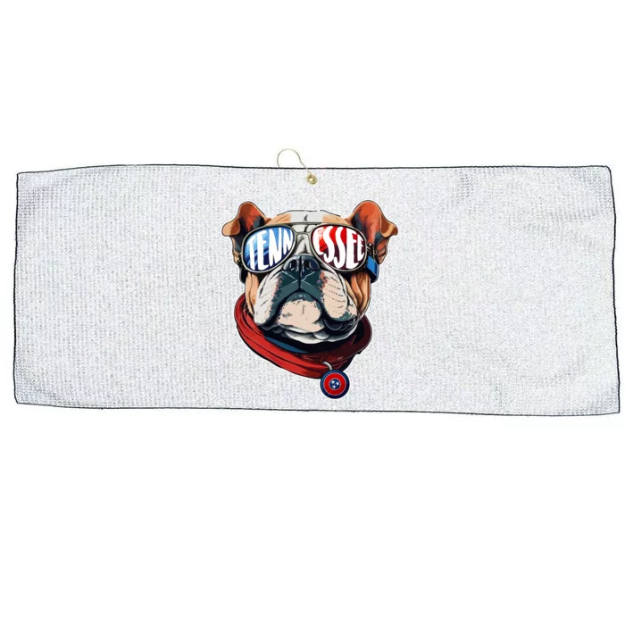 Tennessee Dog Tri Stars Flag Sports Fan Large Microfiber Waffle Golf Towel