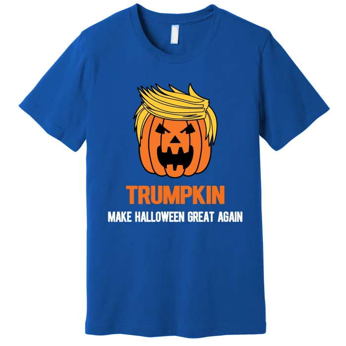 Trumpkin Donald Trump Costume Make Halloween Great Again Gift Premium T-Shirt