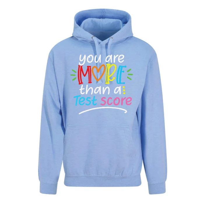 Test Day Teacher You Are More Than A Test Score Unisex Surf Hoodie