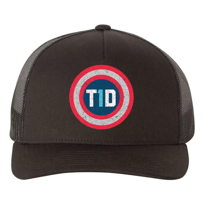 T1D Diabetic Type 1 Diabetes Awareness Yupoong Adult 5-Panel Trucker Hat