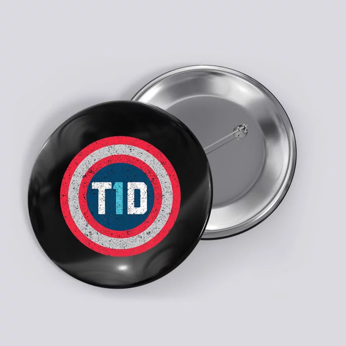 T1D Diabetic Type 1 Diabetes Awareness Button