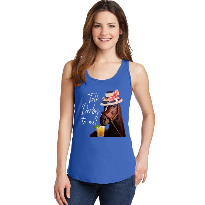 Talk Derby To Me Horse Ladies Essential Tank