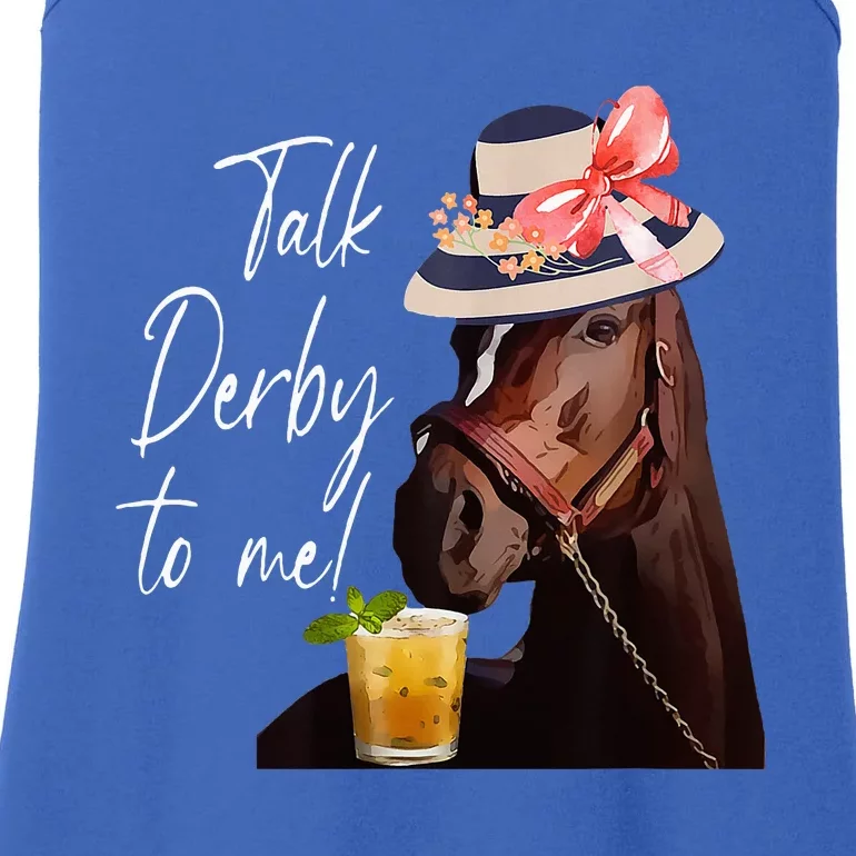 Talk Derby To Me Horse Ladies Essential Tank