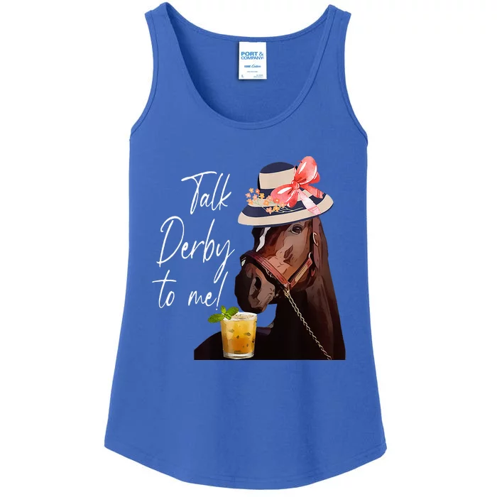 Talk Derby To Me Horse Ladies Essential Tank