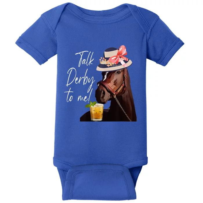 Talk Derby To Me Horse Baby Bodysuit