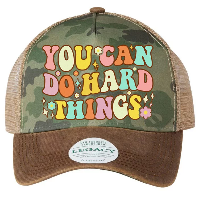 Test Day Teacher You Can Do Hard Things Legacy Tie Dye Trucker Hat