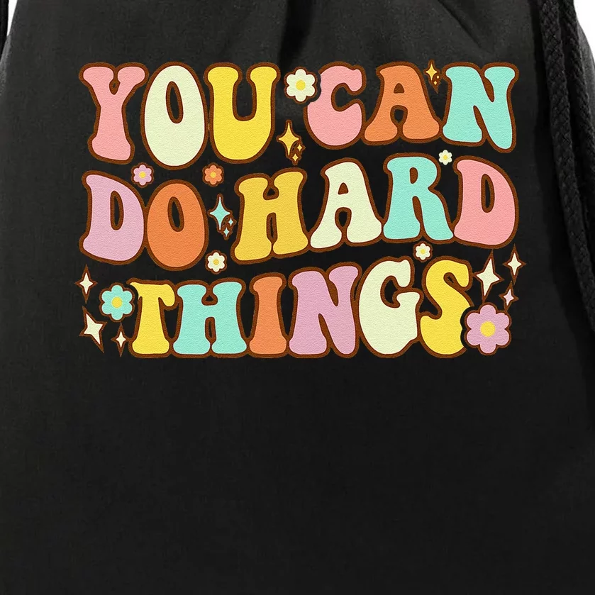 Test Day Teacher You Can Do Hard Things Drawstring Bag