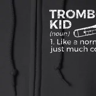 Trombone Definition Trombone Player Full Zip Hoodie