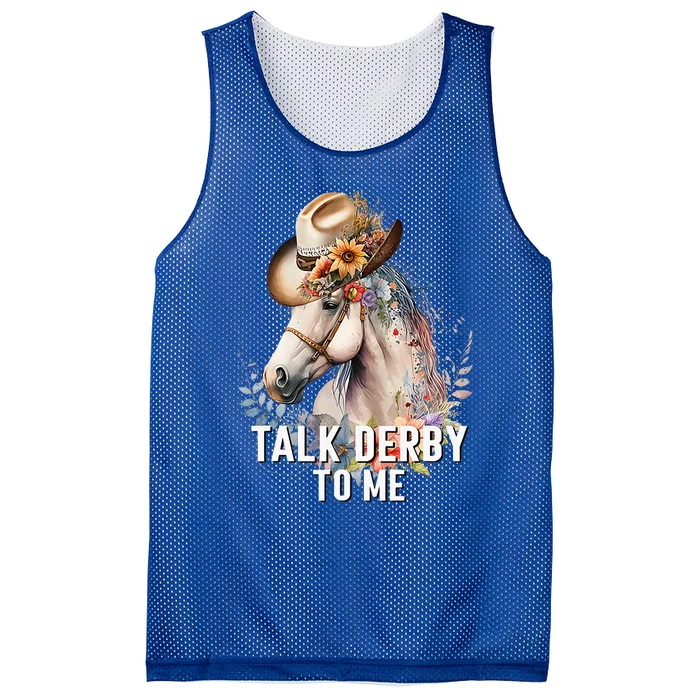 Talk Derby To Me Horse Racing Mesh Reversible Basketball Jersey Tank