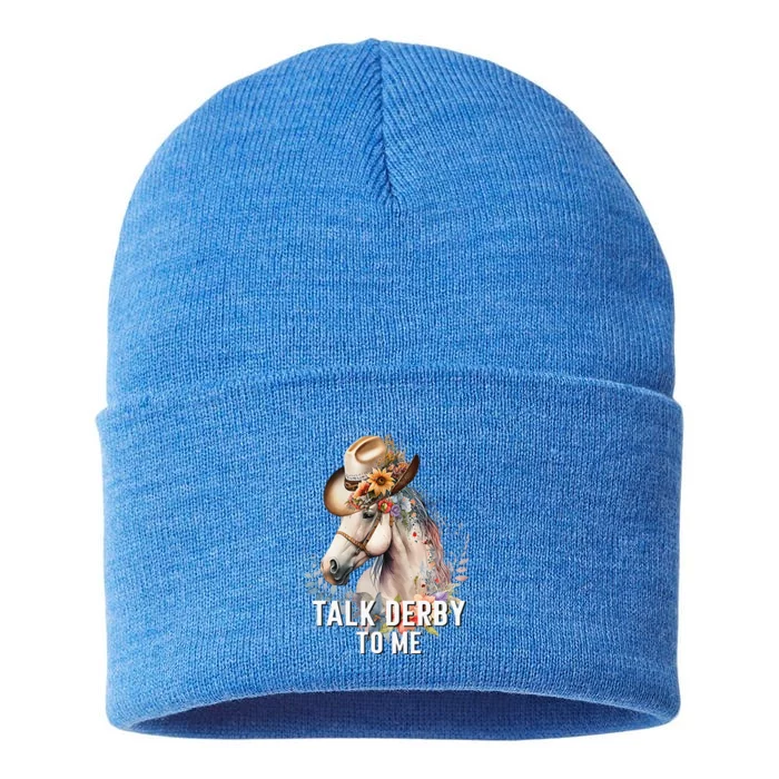 Talk Derby To Me Horse Racing Sustainable Knit Beanie