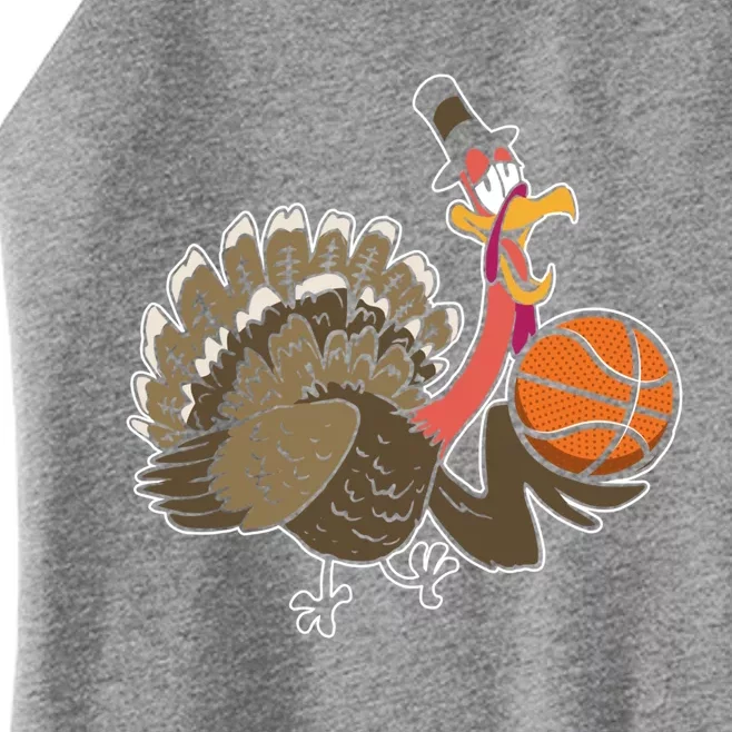 Thanksgiving Day Turkey Basketball Player Sports Lover Gift Women’s Perfect Tri Rocker Tank