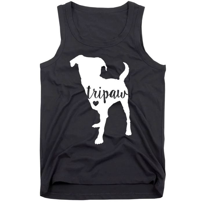 Tripaw Dog, Three Legged Dog, Tripaw Mom, Tripod Dog Tank Top