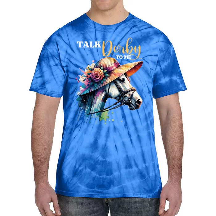 Talk Derby To Me Racing Horse Tie-Dye T-Shirt