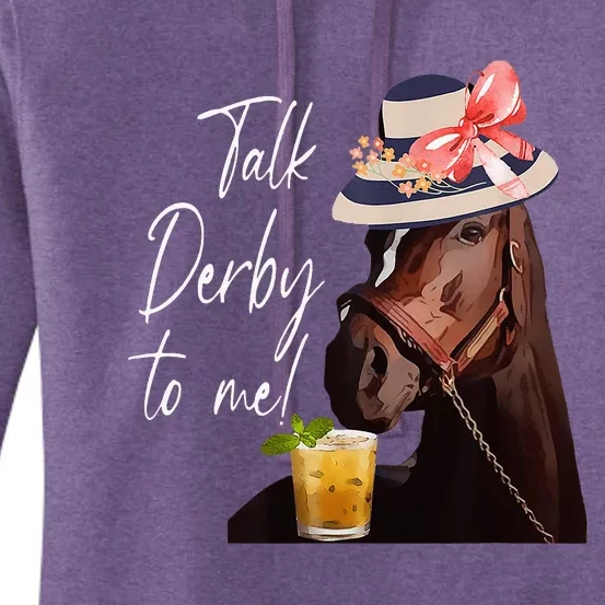 Talk Derby To Me Horse Women's Pullover Hoodie