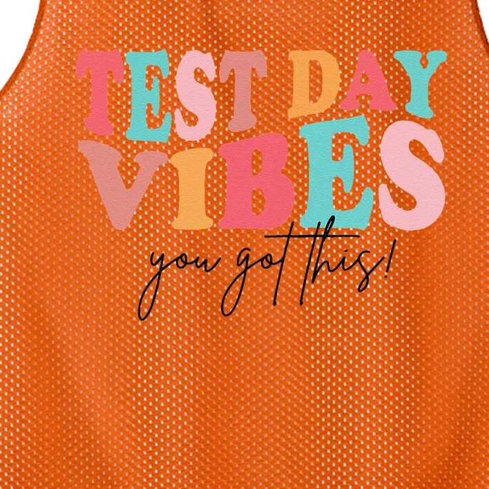 Test Day Teacher You Got This Gifts Mesh Reversible Basketball Jersey Tank