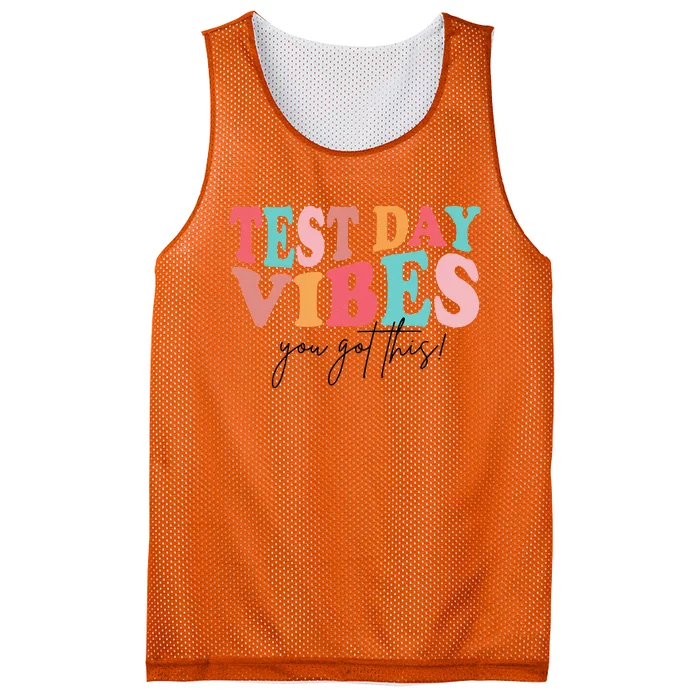 Test Day Teacher You Got This Gifts Mesh Reversible Basketball Jersey Tank