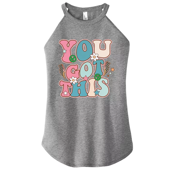 Test Day Teacher You Got This Gifts Women’s Perfect Tri Rocker Tank