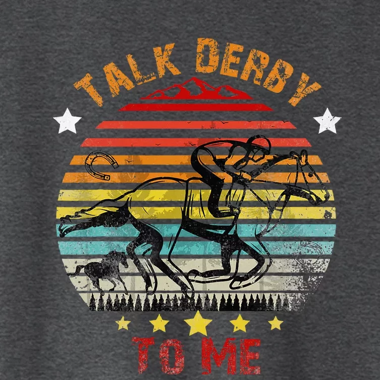 Talk Derby To Me Derby Day 2024 Kentucky Women's Crop Top Tee