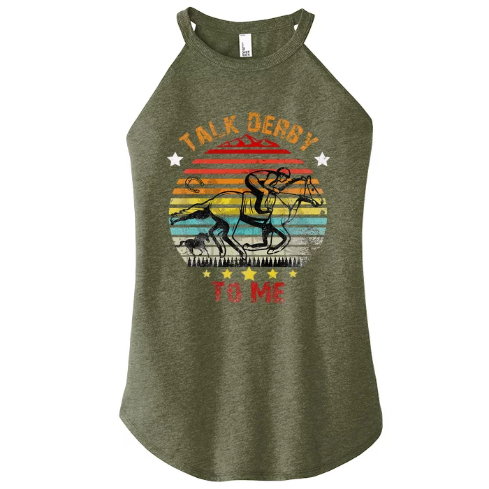 Talk Derby To Me Derby Day 2024 Kentucky Women’s Perfect Tri Rocker Tank