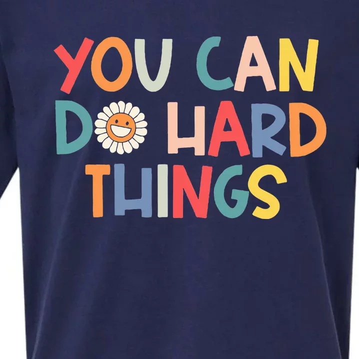 Test Day Teacher You Can Do Hard Things Sueded Cloud Jersey T-Shirt