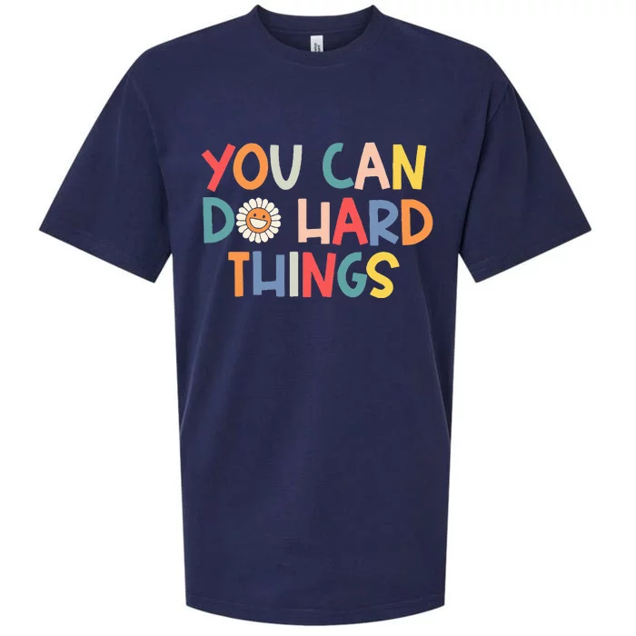 Test Day Teacher You Can Do Hard Things Sueded Cloud Jersey T-Shirt