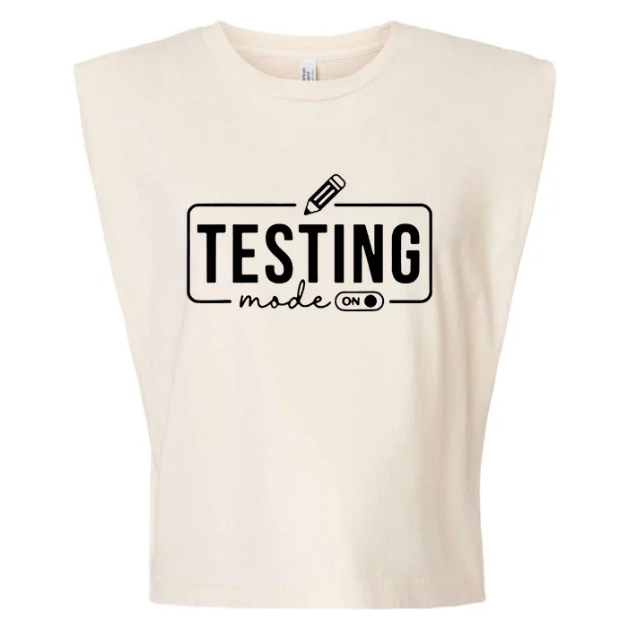 Test Day Teacher Testing Mode On Garment-Dyed Women's Muscle Tee