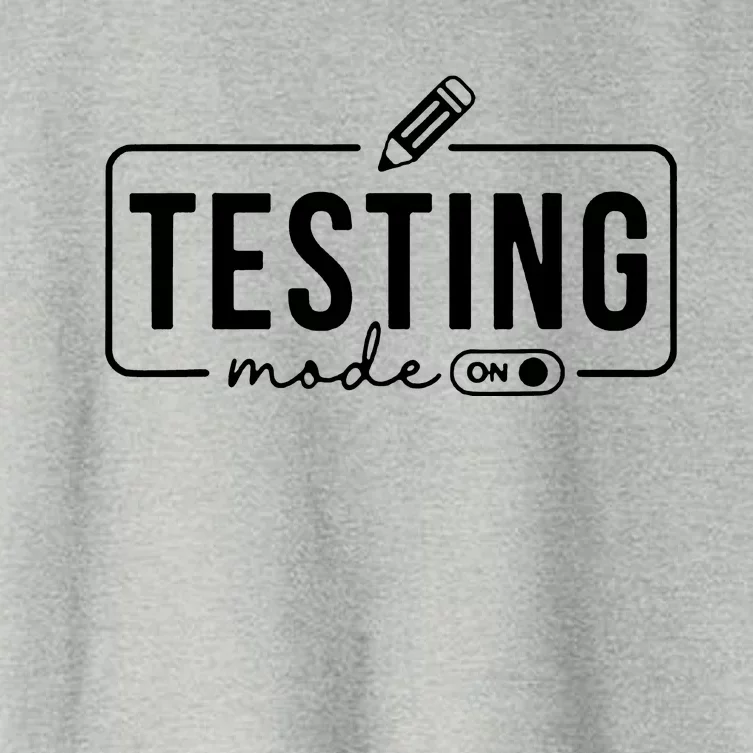 Test Day Teacher Testing Mode On Women's Crop Top Tee