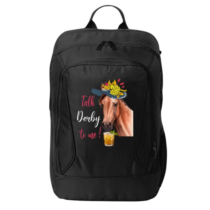 Talk Derby To Me Horse Racing City Backpack