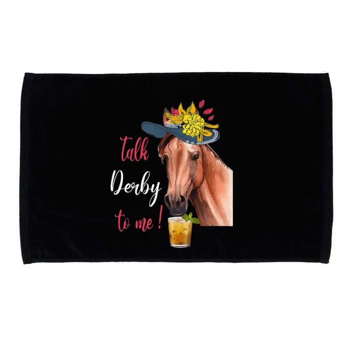 Talk Derby To Me Horse Racing Microfiber Hand Towel