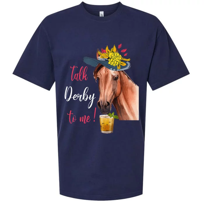 Talk Derby To Me Horse Racing Sueded Cloud Jersey T-Shirt