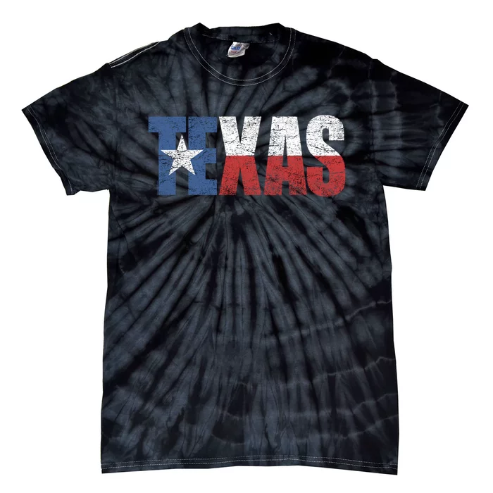 Texas | distressed Texas Flag Tie-Dye T-Shirt