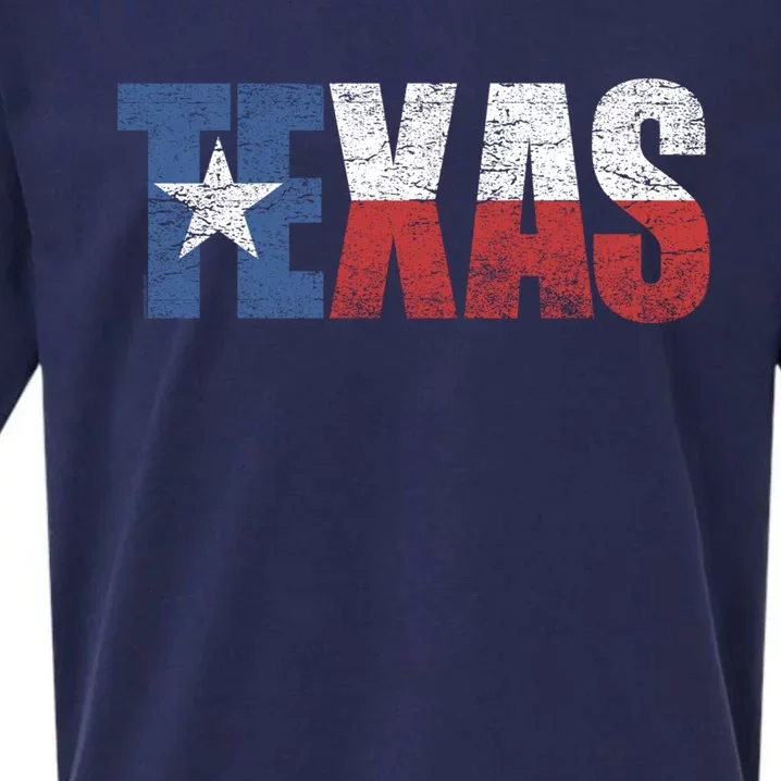 Texas | distressed Texas Flag Sueded Cloud Jersey T-Shirt