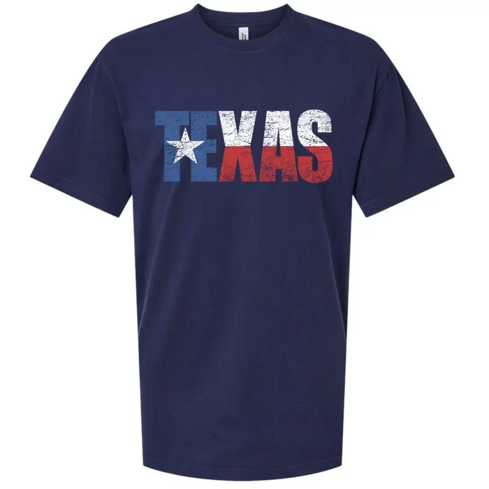 Texas | distressed Texas Flag Sueded Cloud Jersey T-Shirt