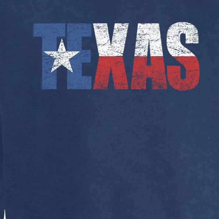 Texas | distressed Texas Flag Garment-Dyed Sweatshirt