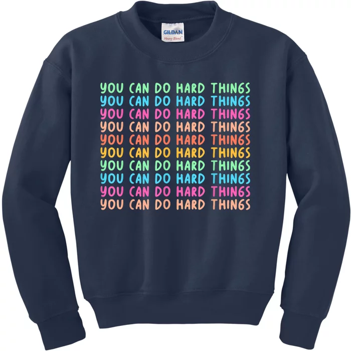 Test Day Teacher You Can Do Hard Things Women Kids Sweatshirt