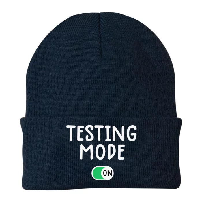 Test Day Teacher Testing Day Funny Teacher Tee Knit Cap Winter Beanie