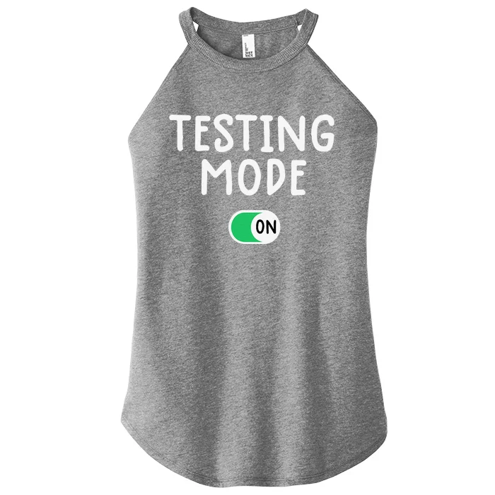 Test Day Teacher Testing Day Funny Teacher Tee Women’s Perfect Tri Rocker Tank