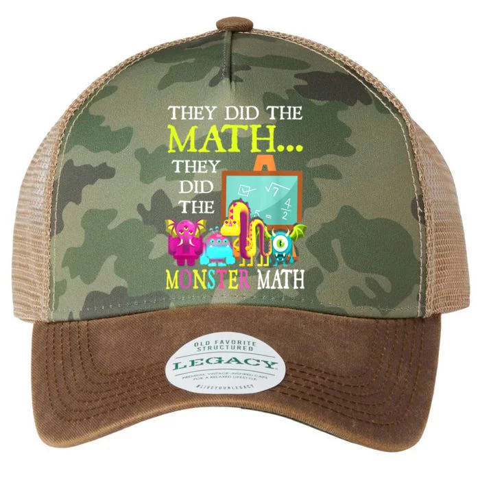 They Did The Math They Did The Monster Math Funny Halloween Legacy Tie Dye Trucker Hat